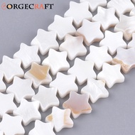 1strand Freshwater Shell Beads Strands Star Creamy White 9.5x10x3mm Hole: 1mm 40pcs/strand 13.39 inc