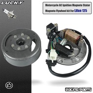 Kit Magneto Stator Penghidup AC Motosikal untuk Enjin Mendatar Lifan LF 50cc 110cc 125cc dan Motosik