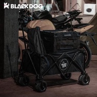 BLACKDOG 150L Outdoor Camping Wagon Trolley Big Wheel Wagon black trolleys foldable cart Beach Shopp