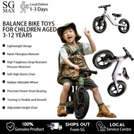 Toddler Balance Bike Toys for 3-12 Year Old Kids Adjustable Seat & Handlebar No-Pedal Training Bike