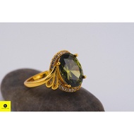 HIJAU 375 GOLD STONE RING 18K Green/