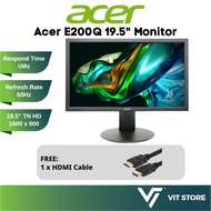 ACER E200Q 19.5" MONITOR 1600x900 TN 60HZ VESA VGA HDMI