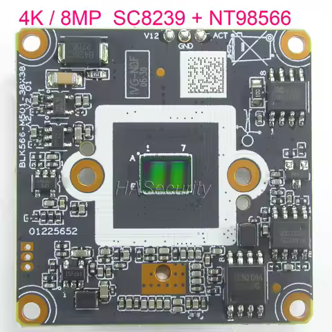 H.265 AI 4K , 8MP 1/2.7" SC8239 CMOS sensor + NT98566 IP camera PCB board module (n8e n8f) optional 