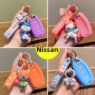 Nissan Key Cover Nissan Keychain ALMERA LEAF 370Z GTR LIVINA KICKS E-POWER TERRA PATROL NAVARA front