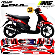 Decal Sticker Striping Variation Mio Soul Carburetor 2006-2012 MISSION WINNOW Moto GP Mio Soul 115-M