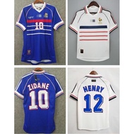 Retro Style Retro 98 French Football Jersey Zidane 1998 France Football Jersey