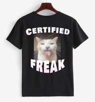 Certified Freak Shirt Cat Meme T-shirt Gift for Him and Her Offensive Memes Shirt Cat Meme Tshirt Ir