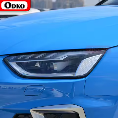 2 Pcs For Audi A4 B8 B9 8K 8W S4 RS4 Car Headlight Tint Black Protective Film Protection Transparent