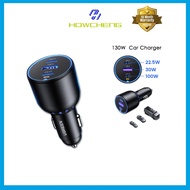 UGREEN 130W  Car Charger PD 100W PD 30W Type C Car Charger Adapter Fast Charging Car Charger
