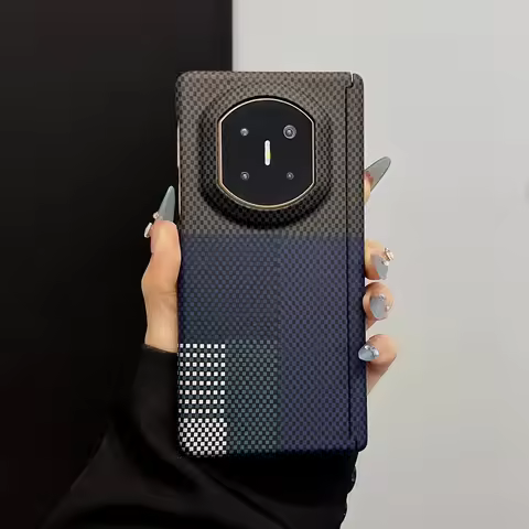 Case for Huawei Mate X7/Mate X6 Premium Edition,Dual-Hinge Magnetic, Kevlar Texture,Ultra-Thin PC Ma