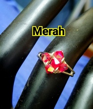 An Original Austria Swarovski Crystal DIY Cincin-Free Size with Adjustable type (Silver Plated)非常亮丽之