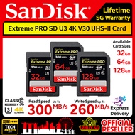 [12BUY] Sandisk Extreme Pro SD Card 4K UHS-II V30 300MB/s 32GB 64GB 128GB DXDK