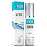Hyaluronan Serum Highly Concentrated Anti-Ageing Serum with 2 x Hyaluronic Acid, Aloe Vera, Cucumber Extract, Vitamin B5, B3, Glycerin, Urea - All Skin Types, 50 ml, Natural Cosmetics, Made in Germany