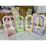 [Wholesale 100 BAGS] Sweet day paper bags used for flower arrangements, drinks, as gifts, with tags