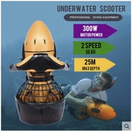 Sea Waterproof 300W Electric Underwater Scooter Dual Speed ​​Diving