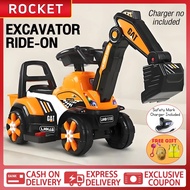 SG Local Delivery Rechargeable Electric Excavator OR Manual Operated Excavator Ride On Toy Car