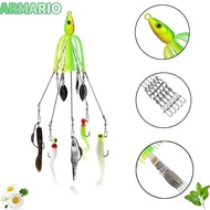 IARMARIOQR Alabama Rig Fishing Lure, Spinner Jigging Soft Swimbait, Umbrella Swimming Spoon Sea Fish