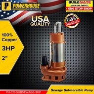 Buildmate x POWERHOUSE Sewage Submersible Pump Outlet 3HP PH-CO-SUBSEWAGE-3HP - PHMB
