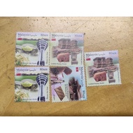 Sekeping 1pc Malaysia Postage Stamp 60 Sen Cents no gum OR 1pc Postage stamp 80 sen with gum or 60se