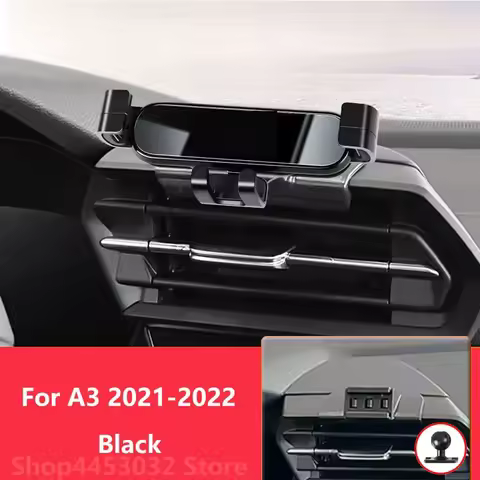 1 Suit Car Phone Holder Base For Audi A3 8Y 2021-2023 Air outlet Stand Mounts Gravity GPS Mobile Bra