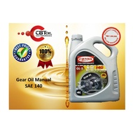 CBT OIL SAE140 4L GL-5 Gear Oil Manual Synthetic Blend Car Lubricant SAE 140 4Litre Minyak Gear Manu
