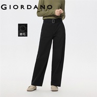 GIORDANO WOMEN Belted high waist pants 05415672