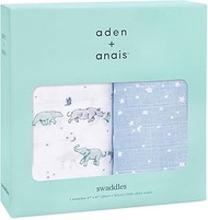 aden + anais ASWC20006J Muslin Swaddle, Set of 2, Rising Star ASWC20006J 47.2 x 47.2 inches (120 x 1