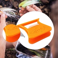 [szlztmy2mg] Fly Tying Hackle Pliers Feather Clamp Angler Tool PETG PP Material Smooth Grip Compact 