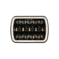 ลำแสง Hi-Lo 7x 6ไฟหน้า LED นิ้วขนาด5X7นิ้วพร้อมจุดดำ DRL และสัญญาณไฟเลี้ยวสำหรับจี๊ปเชอโรกีเอ็กซ์เจ