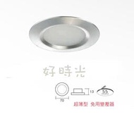 好時光～台灣製造 LED 3W 5.5cm 超薄型 小崁燈 櫥櫃崁燈 自然光 黃光 酒櫃燈 崁燈 散光型 內置變壓器