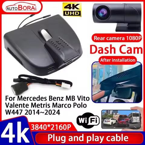 Video Recorder 4K UHD Plug and Play Car DVR Dash Cam Camera for Mercedes Benz MB Vito Valente Metris