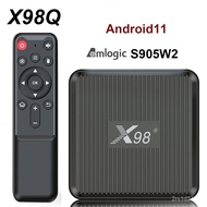 X98Q Smart TV Box Android 11 2GB 16GB Amlogic S905W2 Support H.265 AV1 2.4G&amp;5.8G Dual Wifi 4K Set Top Box 1GB 8GB