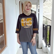 Women's oversized jumbo Baseball Number T-shirt Sporty Premium Latest Trendy Number Motif 24s