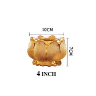 Tempat Bakar Dupa Keramik Emas Besar Kecil Rumah Tempat Pembakar Dupa Hio Bentuk Teratai Lotus