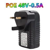 24v / 48v 0.5A POE Injector Adapter Power Supply UK Wall Plug Power over Ethernet for 24v /48V POE D