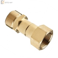 Thread-Pressure Washer Swivel Joint Kink Connector M22 14mm Male + M22 Female
