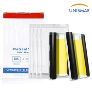 Compatible for Canon Selphy 4"x6" Ink Cartridges Cassette / Photo Paper CP1500 CP1300 CP1200 Photo P