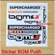 BGM Germany white Sticker Set