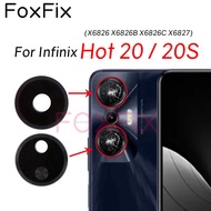 Rear Back Camera Glass Lens For Infinix Hot 20S 20 NFC X6827 X6826 X6826B X6826C Replacement with Ad
