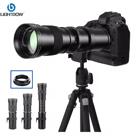 Lightdow 420-800mm f/8.3 Manual Telephoto Zoom Lens for Canon R R3 R5 R6 R10 R100 Nikon Z5 Z9 Z30 So