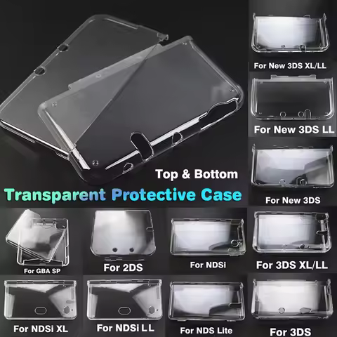 Plastic Clear Crystal Protective Hard Shell Skin Case Cover For PSP GO PSV GBA SP NDSL DSI NDSi XL 3