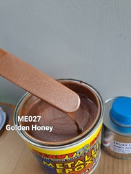 ME027 GOLDEN HONEY ( Metallic Epoxy Paint ) 1L METALLIC EPOXY FLOOR PAINT [ HEAVY DUTY ] PROTECTIVE &amp; COATING Tiles &amp; Floor Paint / WP