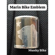 Bicycle Front Logo Emblem Marin Head Badge Bikes Nicasio lombard Gestall Gravel Marin