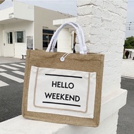 Hello Weekend travel bag for going to the beach and going out in Vintage style