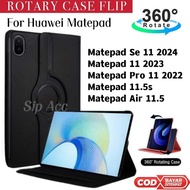 Huawei Matepad Se 11 Case - Matepad 11 Air 11.5 11.5 S Pro 11 2022 2023 2024 Flip Case Rotary Leathe