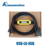 USB-LG-XGB เหมาะสำหรับ K80S K120S LG LS/K200S/K7M ชุดเขียนโปรแกรมพีแอลซี USB-XGB สายเคเบิลโหลดข้อมูล