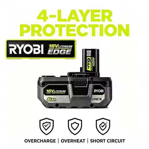 RYOBI ONE+ 18V 6.0/8.0Ah Rechargeable Lithium Battery Discharge 10C High Capacity Long Runtime for A