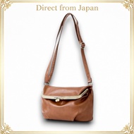 Legato Largo Kiss Lock Shoulder Bag Camel