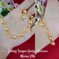 { 24K GOLD PLATED } CHAIN BRACELET