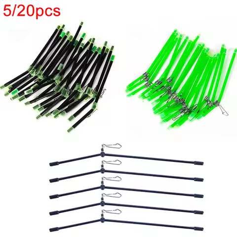 5/20pcs Feeder Fishing Anti Tangle Luminous Anti Tangle With Snaps Tube Balance Connector Fishing To